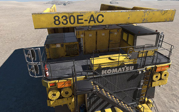 Camión 830E Komatsu (detalle)